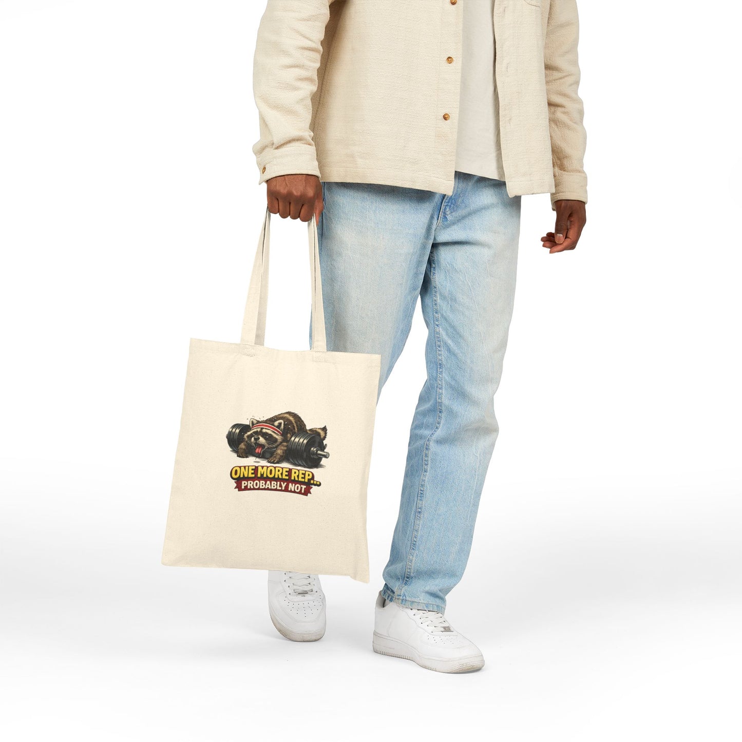 One More Rep Canvas Tote Bag