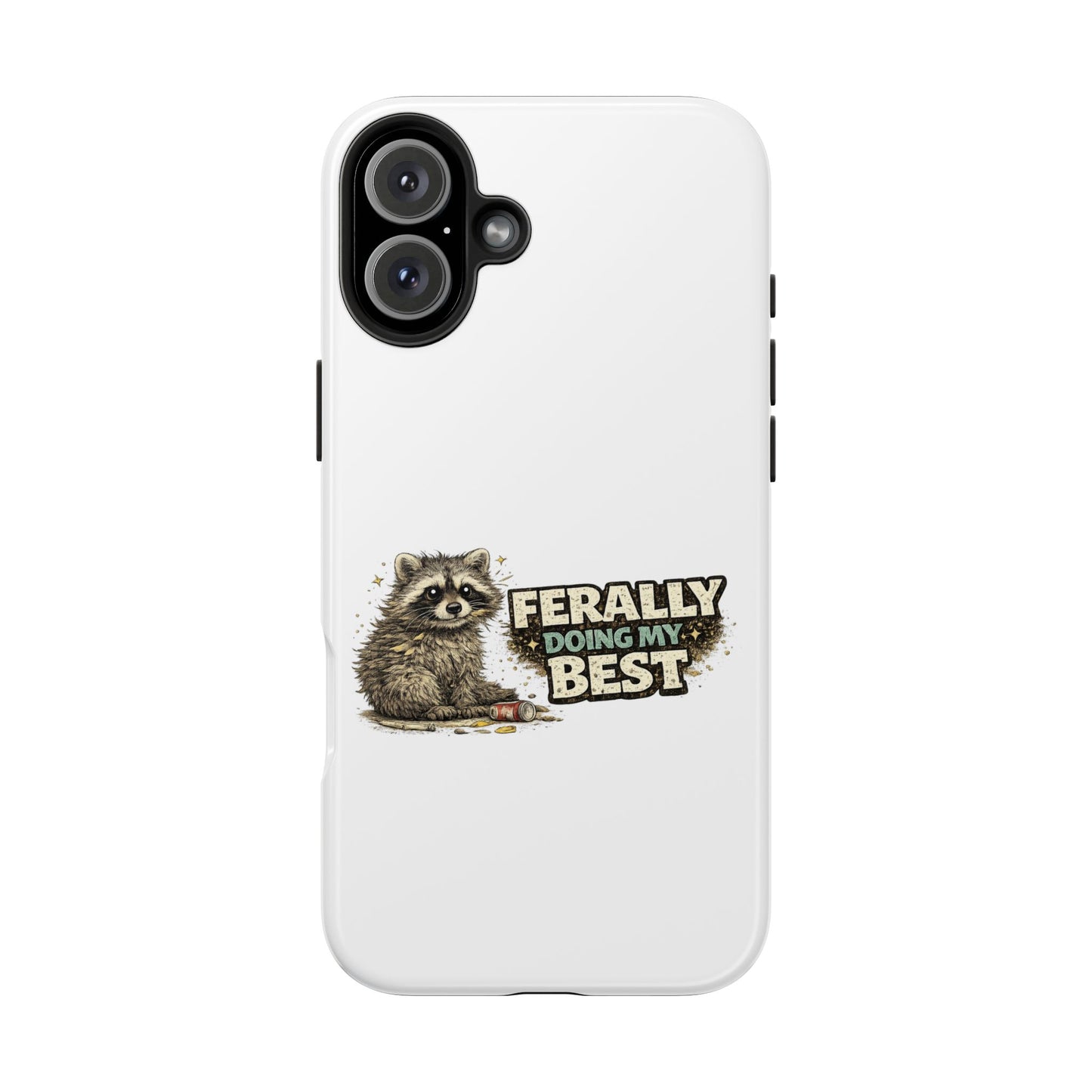 Ferally Raccoon Phone Case — Tough & Cute Protective Phone Cover