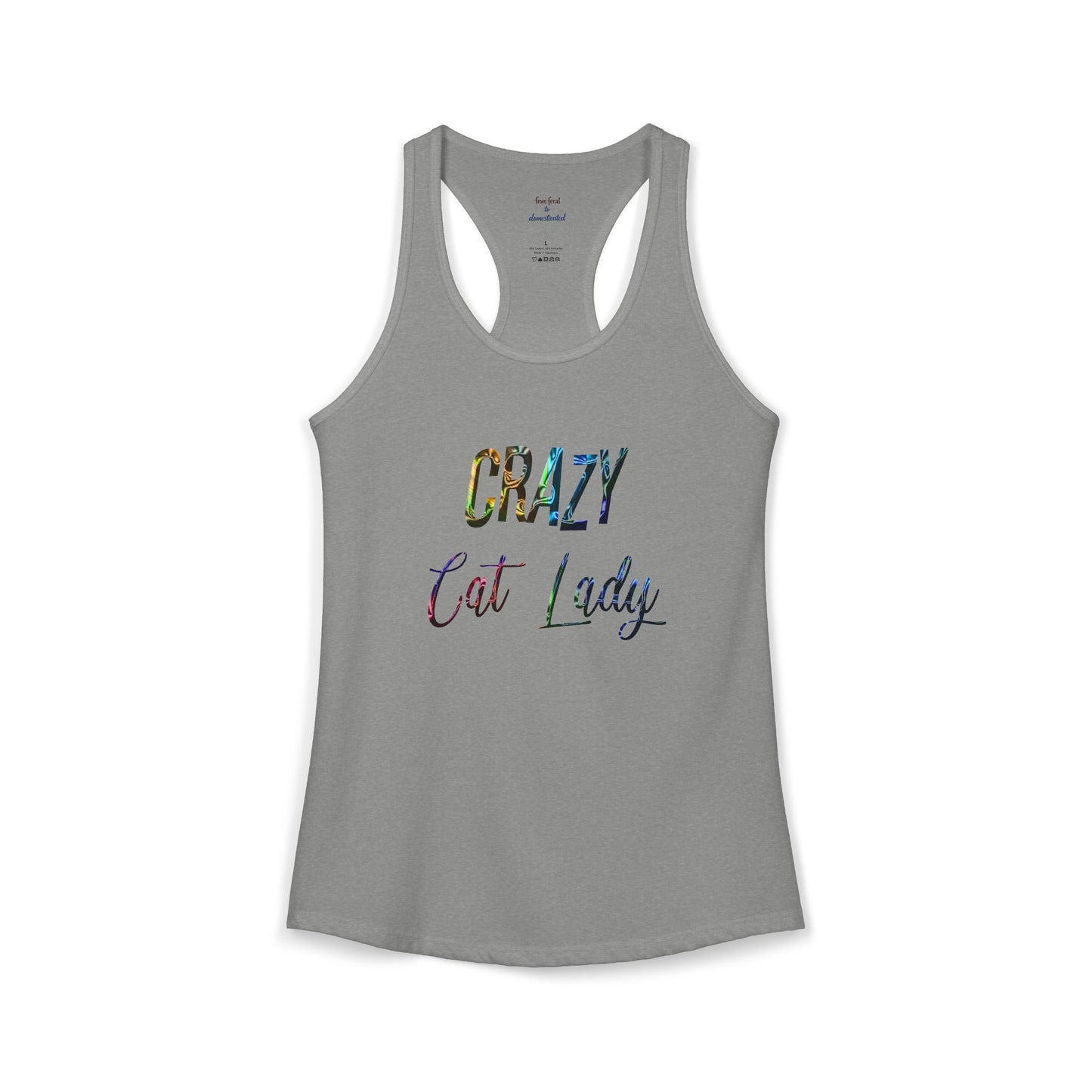 Crazy Cat Lady Racerback Tank
