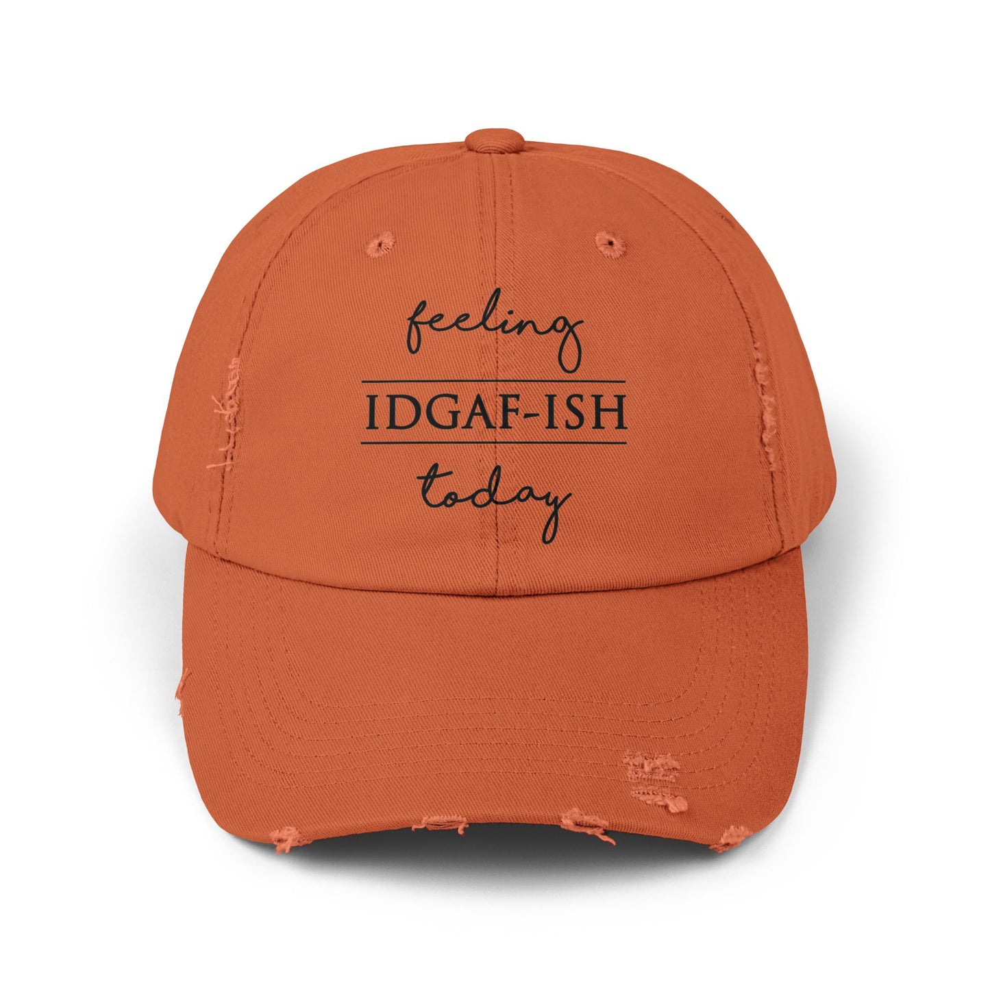 "IDGAFish" Distressed Cap —  Funny Truth Hat