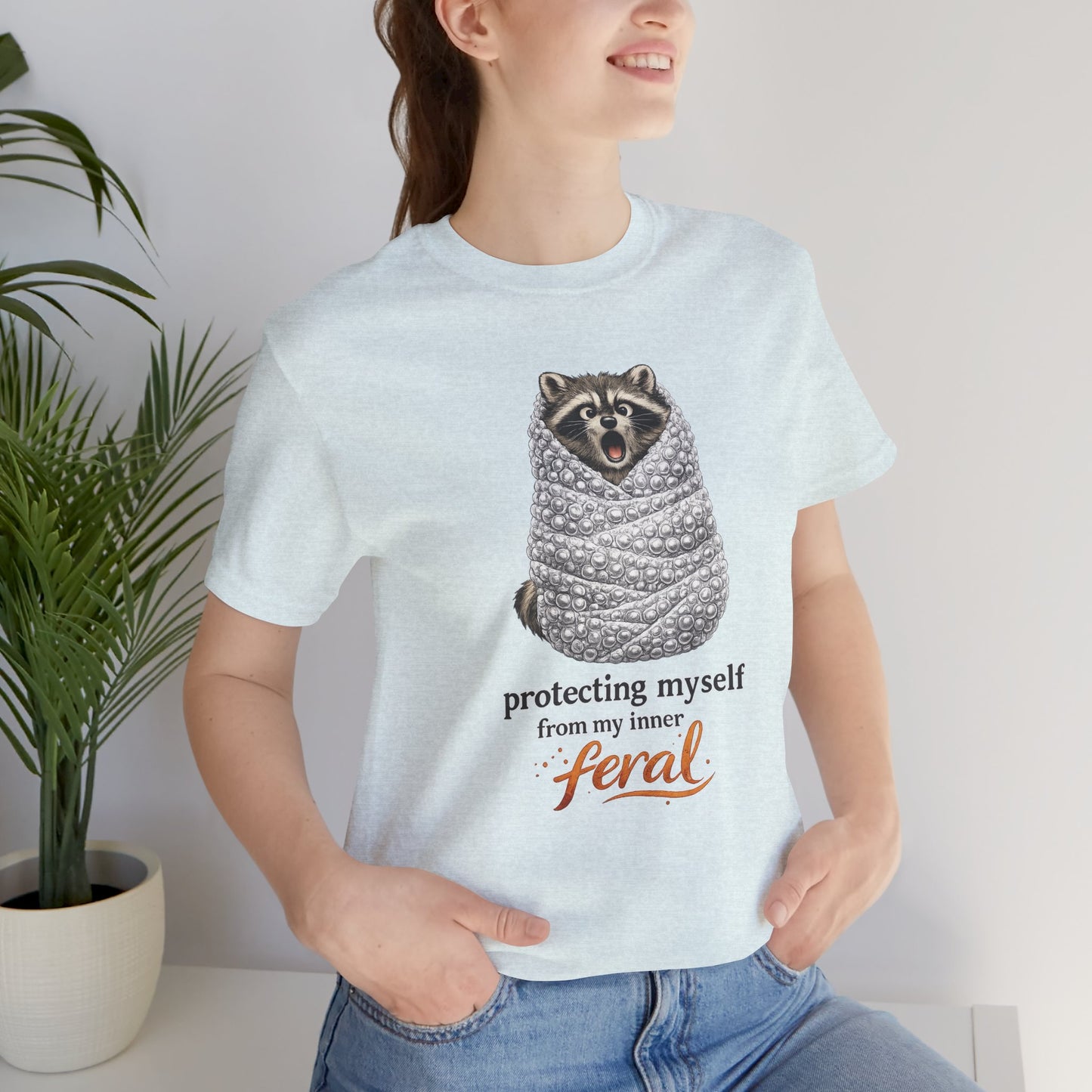 Bubble Wrapped Raccoon T-shirt