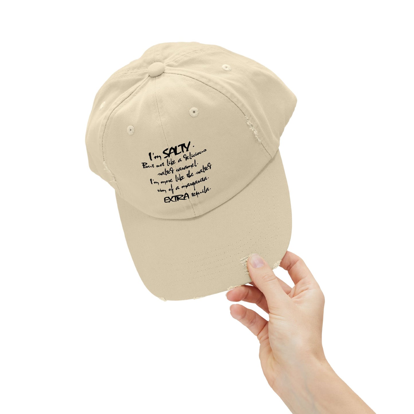 "Salty" Distressed Cap —  Funny Truth Hat