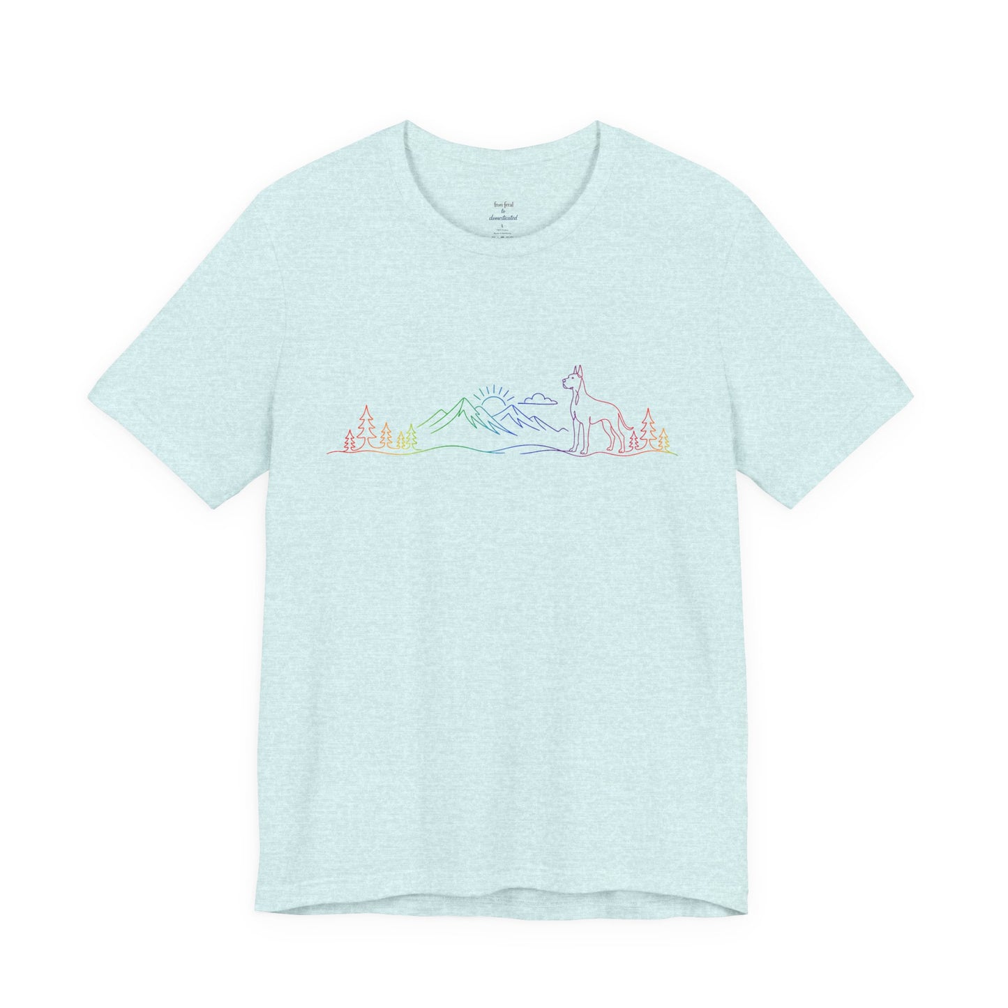 Cropped Great Dane Wild Lines T-Shirt
