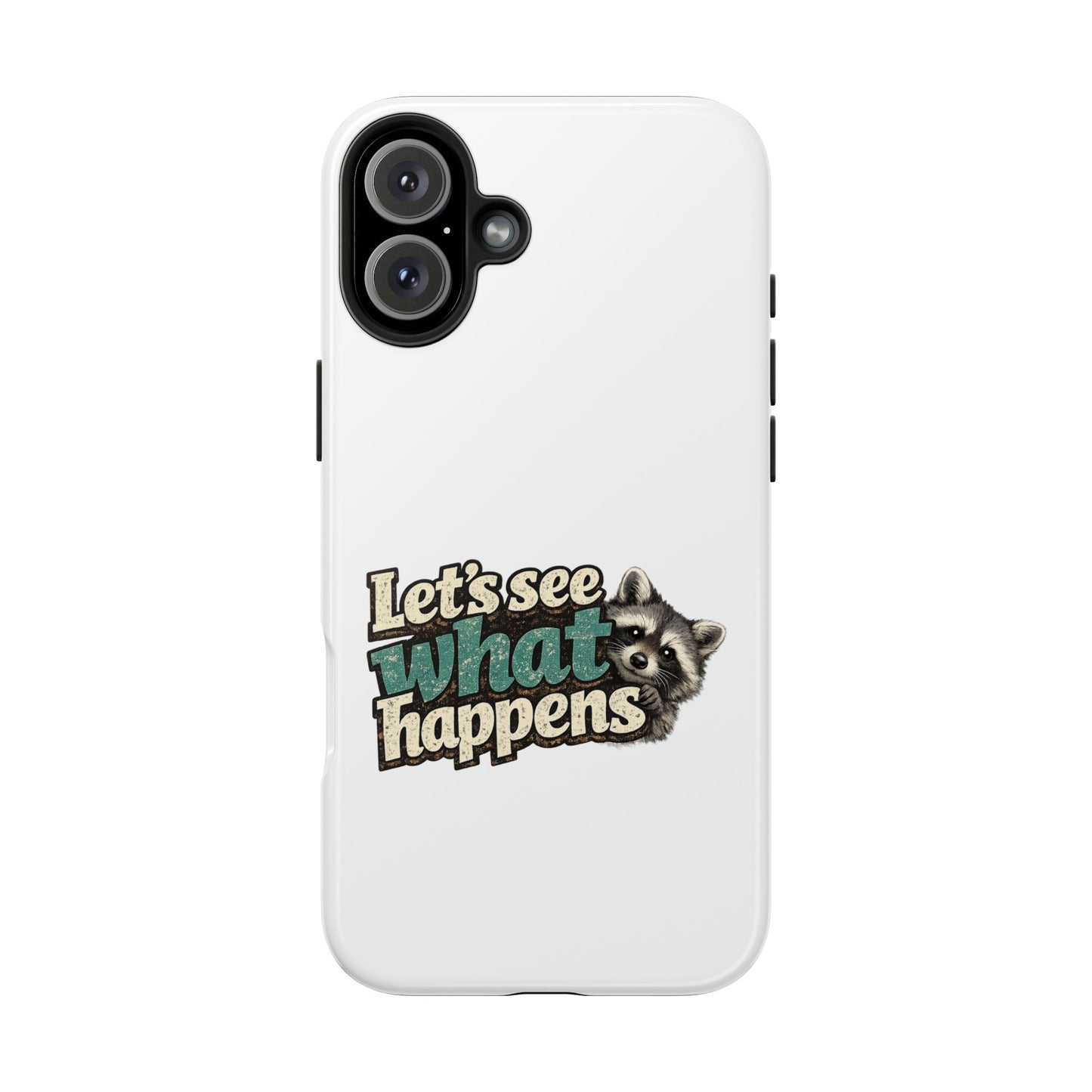 Peek & See Raccoon Phone Case — Tough & Cute Protective Phone Cover