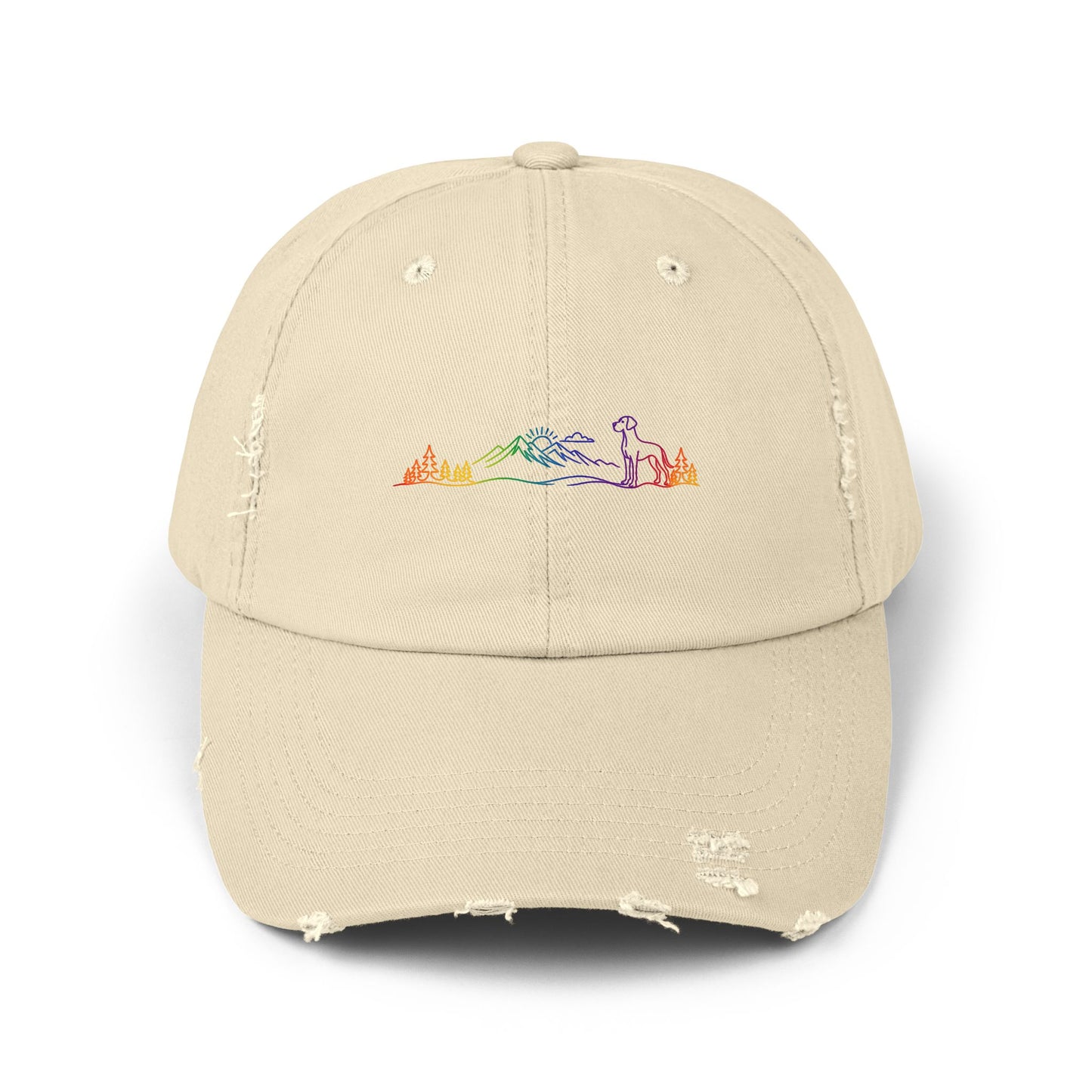 Great Dane, natural eared | Distressed Cap