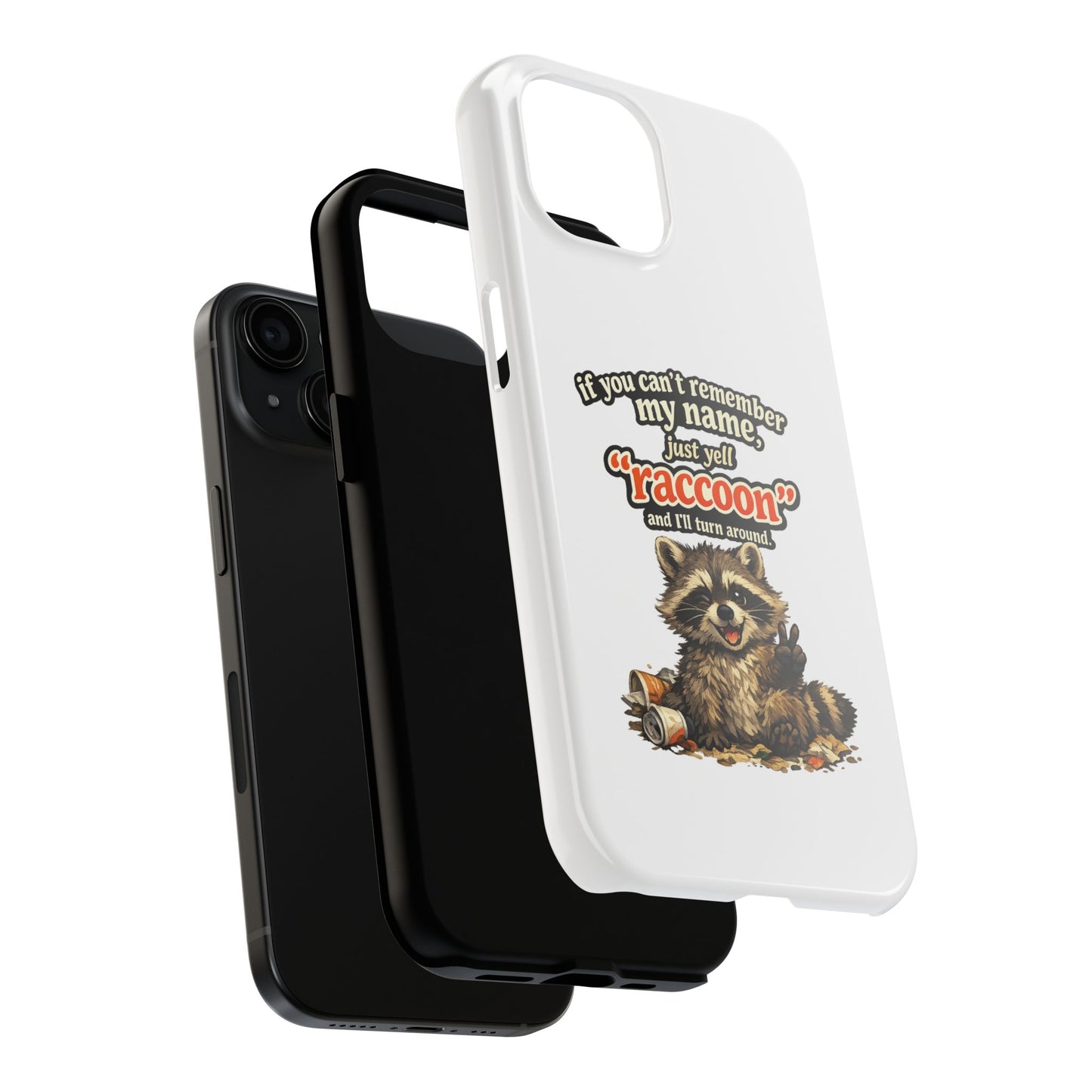 Yell Raccoon Phone Case — Tough & Cute Protective Phone Cover