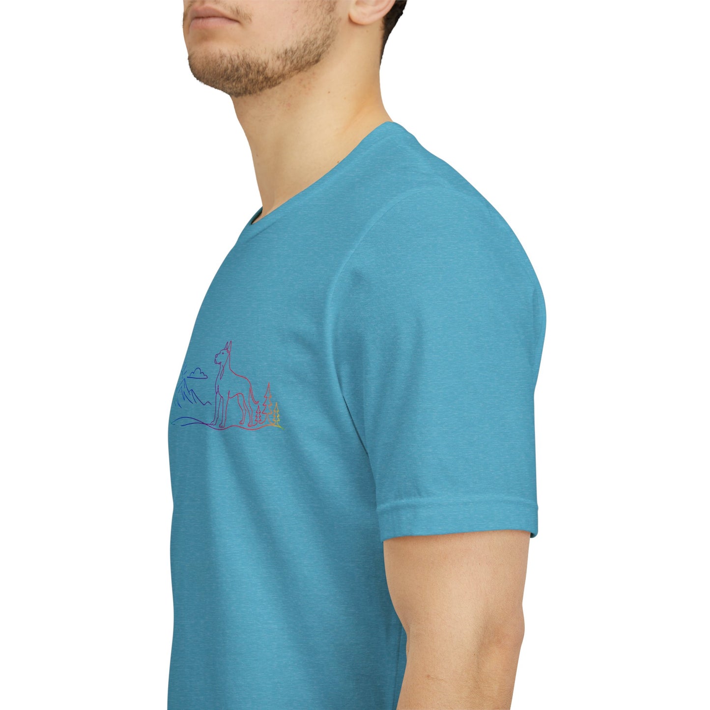 Cropped Great Dane Wild Lines T-Shirt
