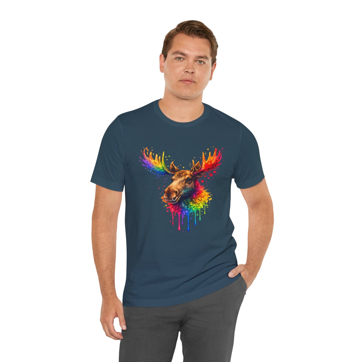 Watercolor Wildlife Moose T-Shirt