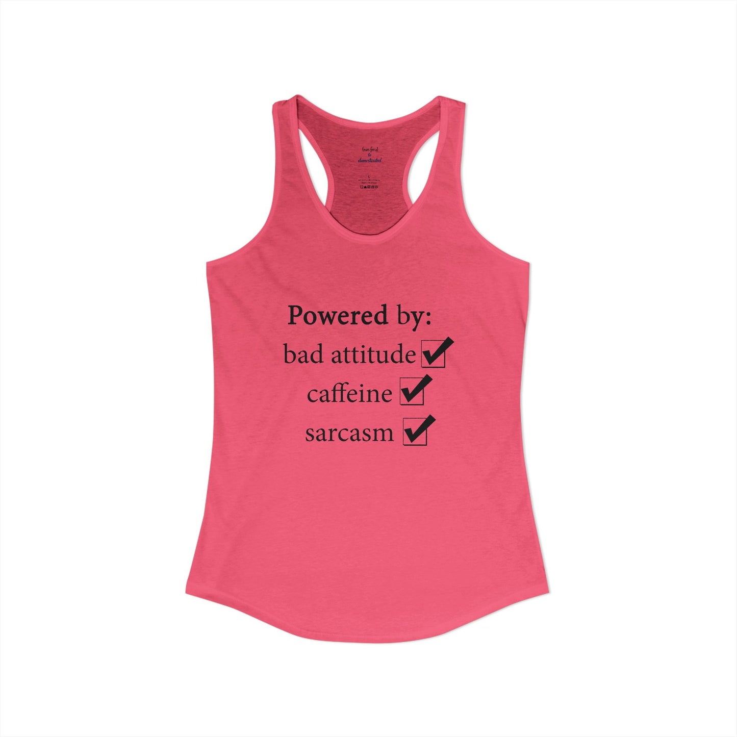 I'm Powered By Racerback Tank