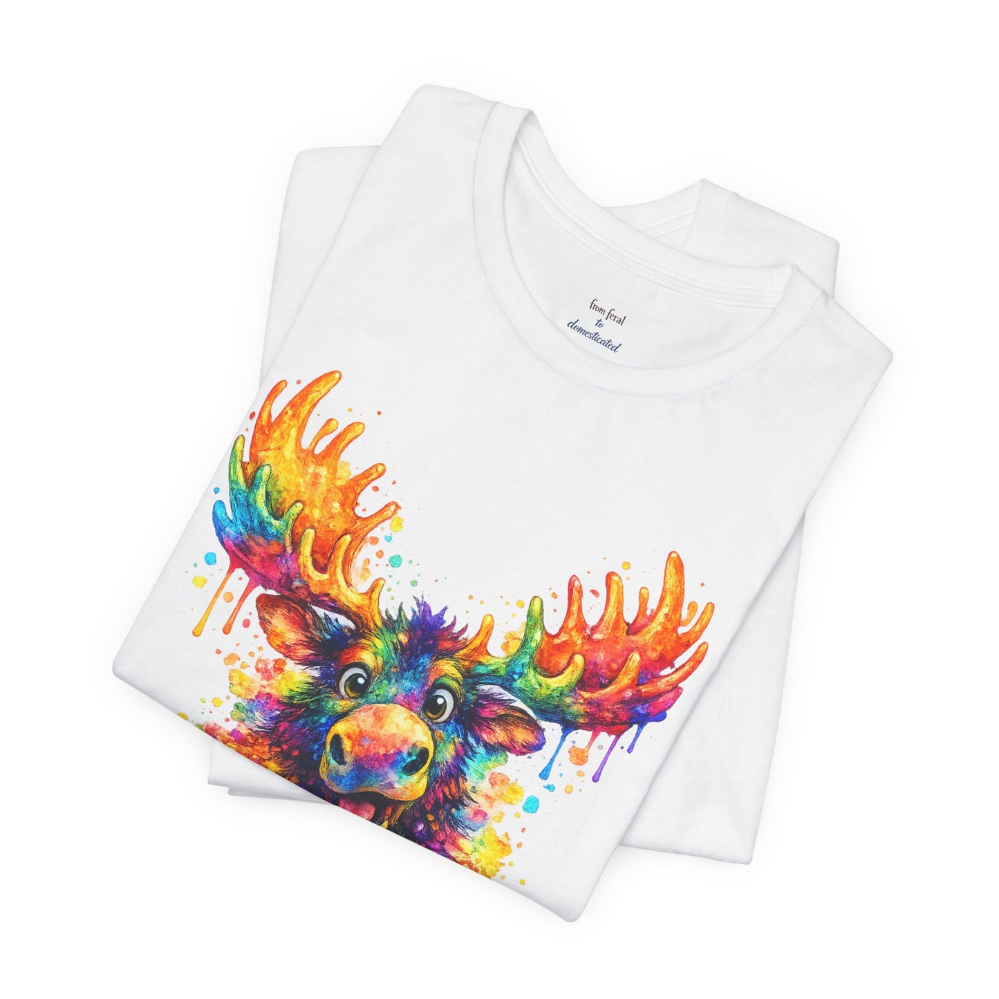 Watercolor Wildlife Moose T-Shirt
