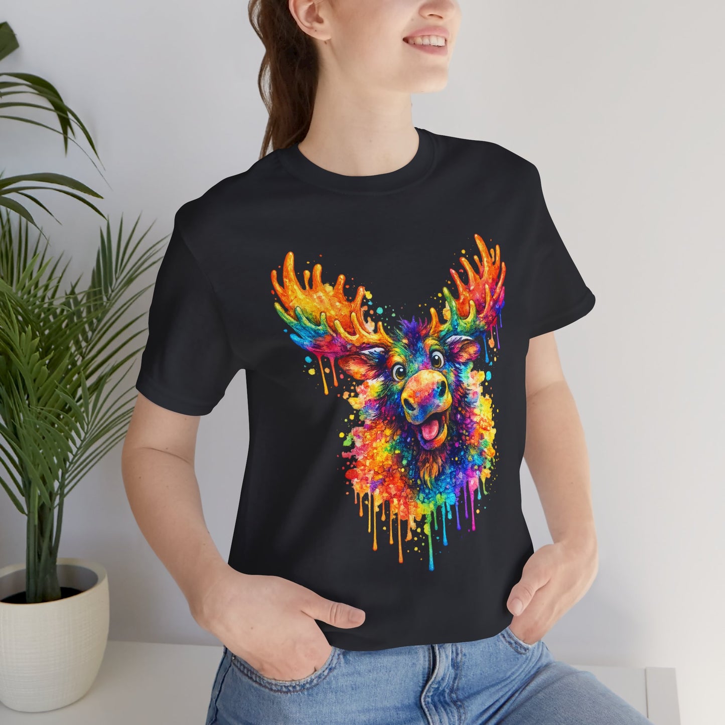 Watercolor Wildlife Moose T-Shirt