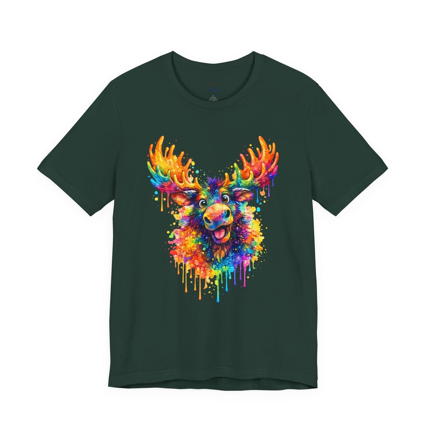 Watercolor Wildlife Moose T-Shirt