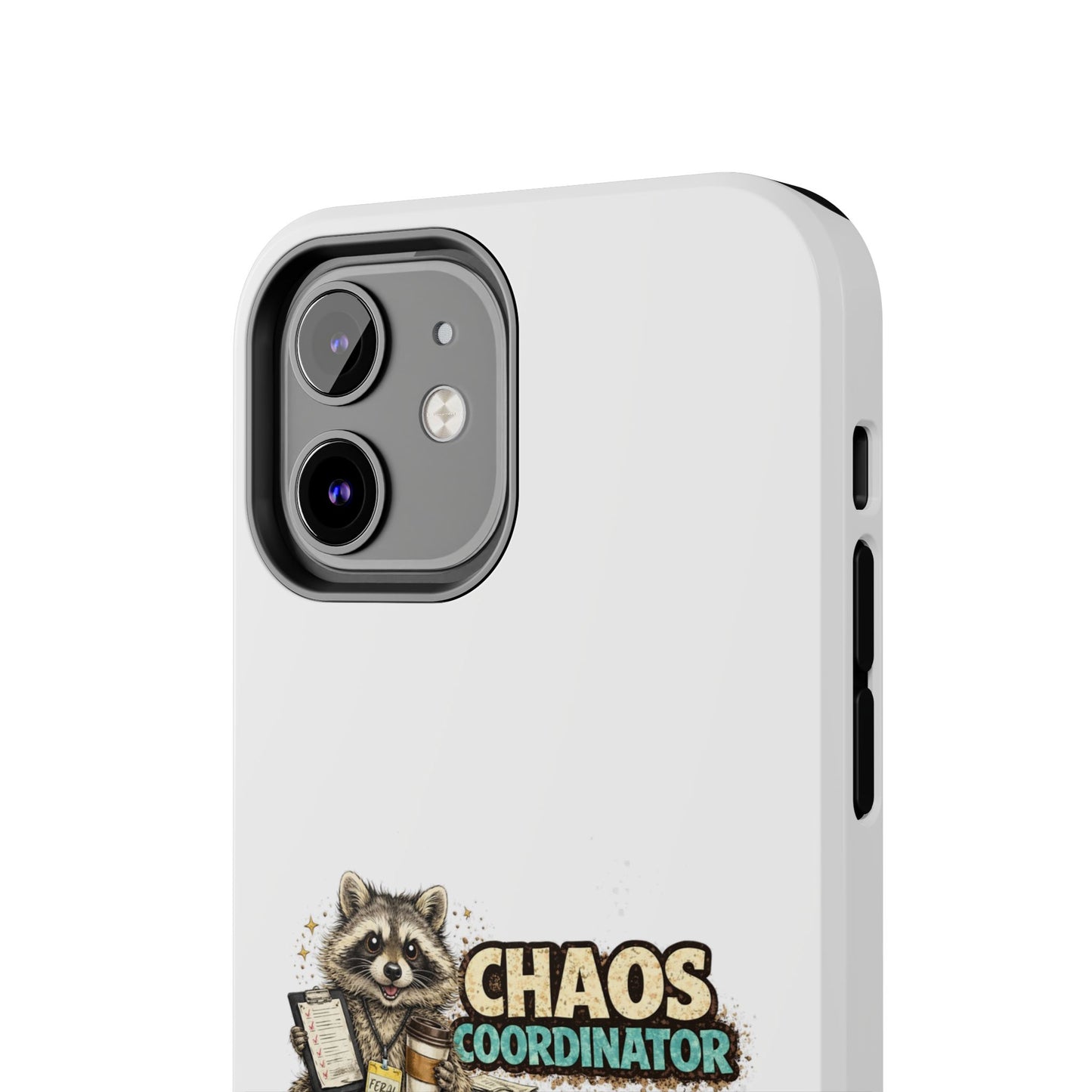 Chaos Coordinator Raccoon Phone Case — Tough & Cute Protective Phone Cover