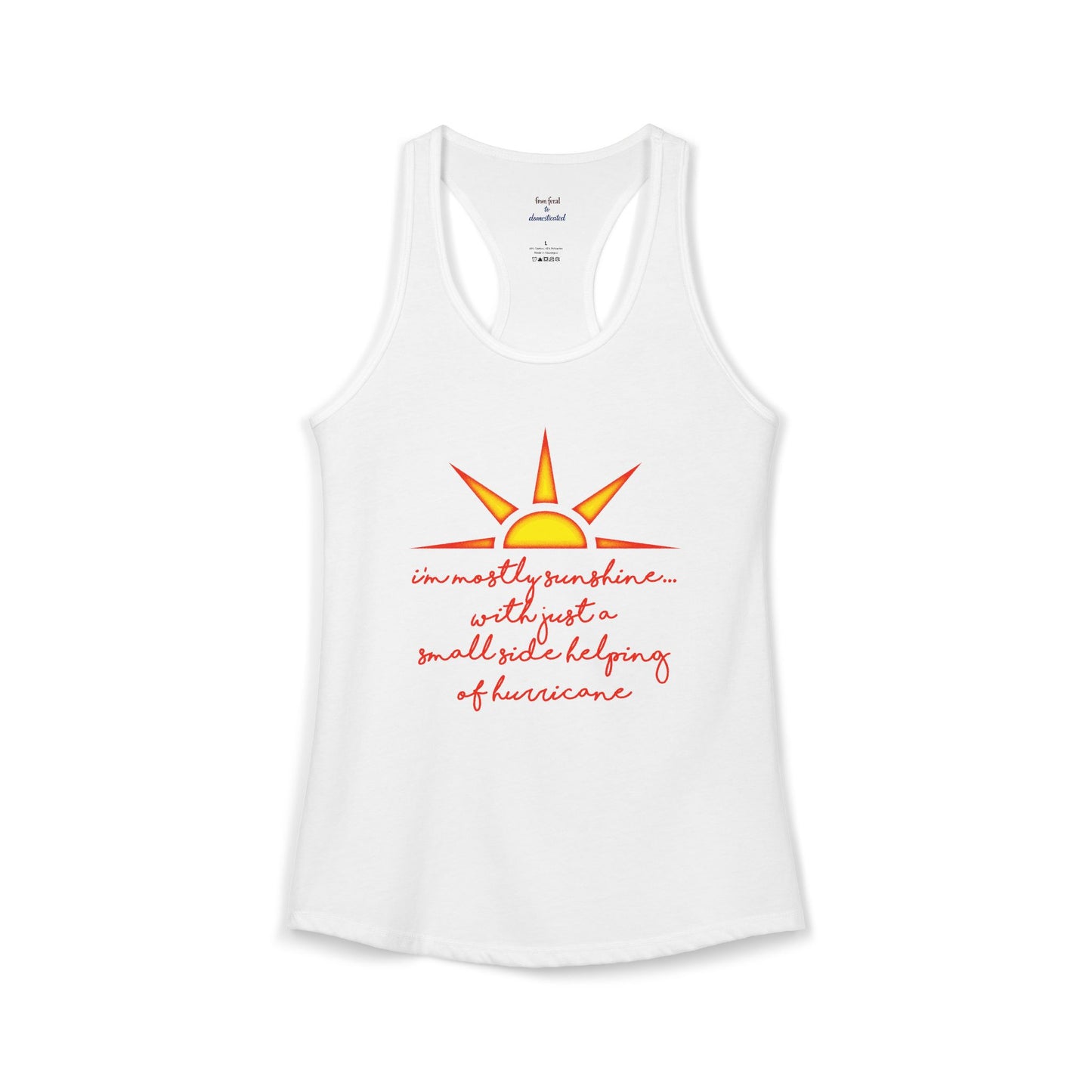 Sunshine and Hurricane Racerback Tank