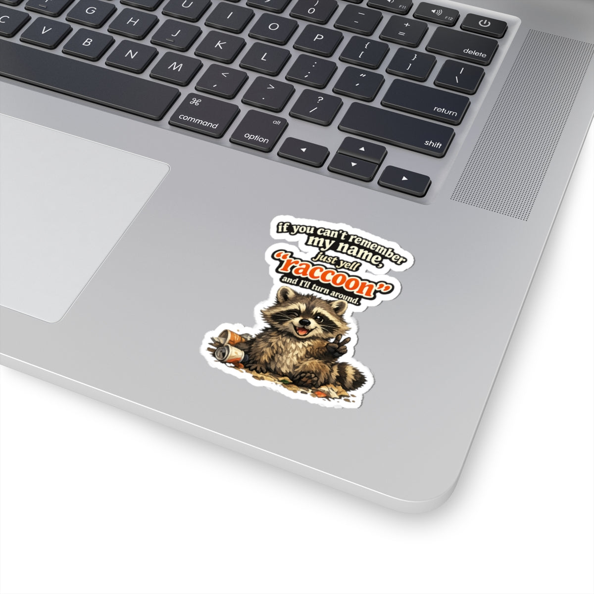Yell Raccoon Stickers