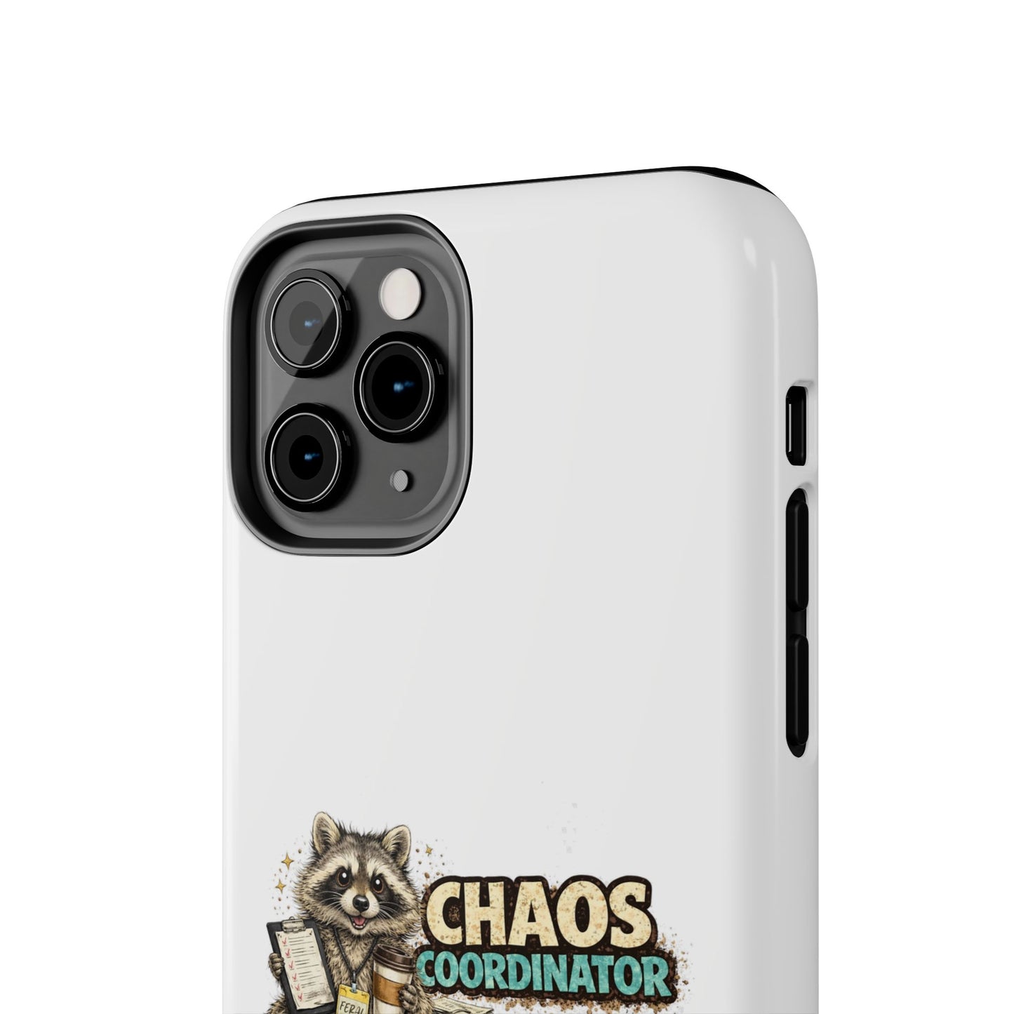 Chaos Coordinator Raccoon Phone Case — Tough & Cute Protective Phone Cover