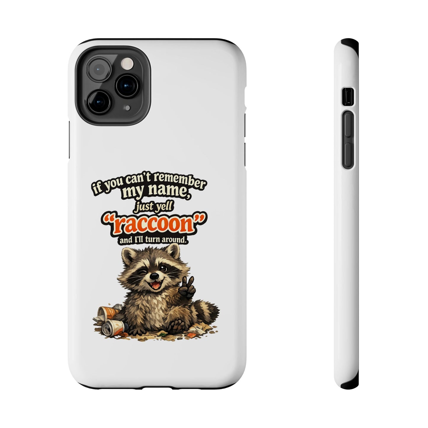 Yell Raccoon Phone Case — Tough & Cute Protective Phone Cover