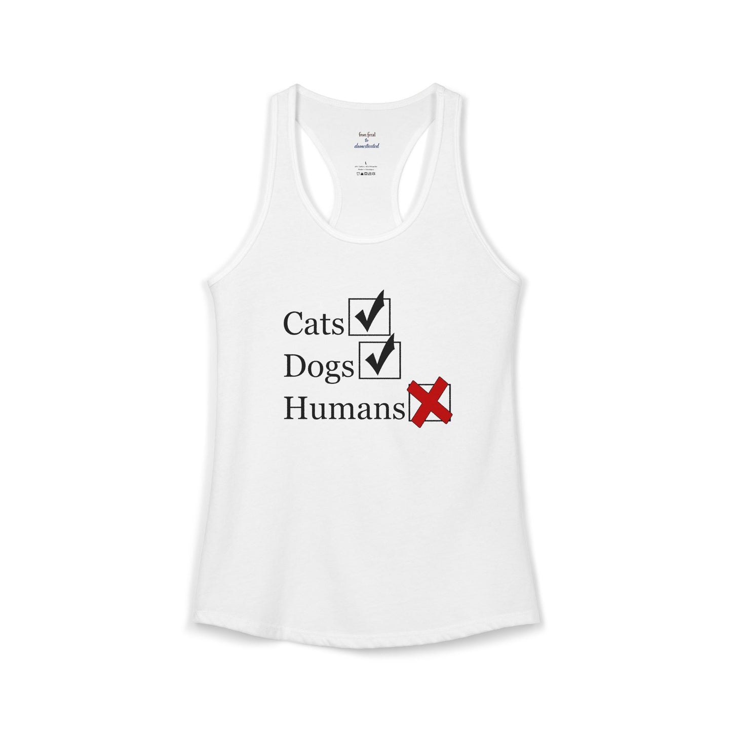 No Humans Racerback Tank