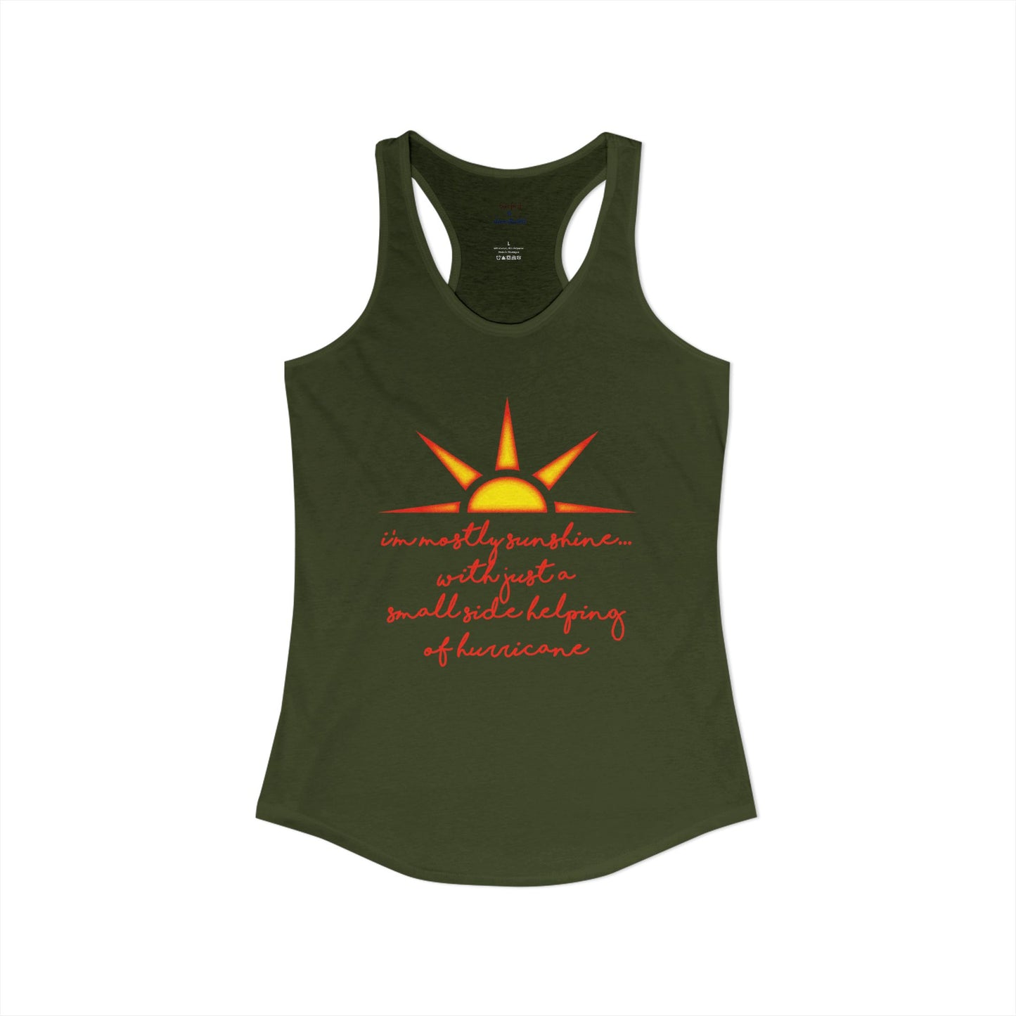 Sunshine and Hurricane Racerback Tank