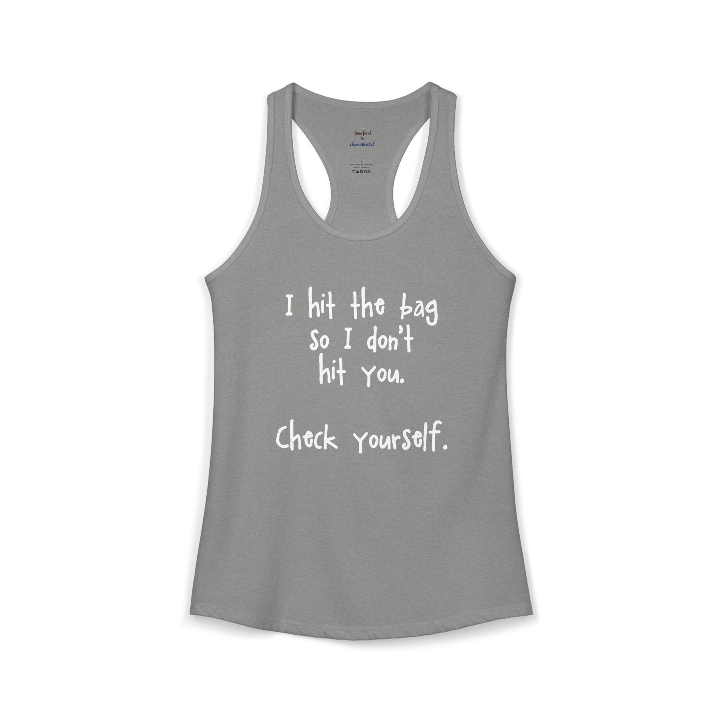 "Check Yourself" Kickboxing Racerback Tank