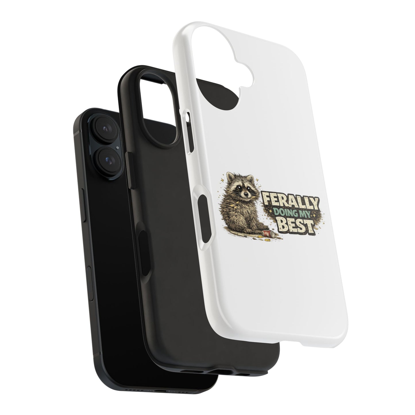 Ferally Raccoon Phone Case — Tough & Cute Protective Phone Cover