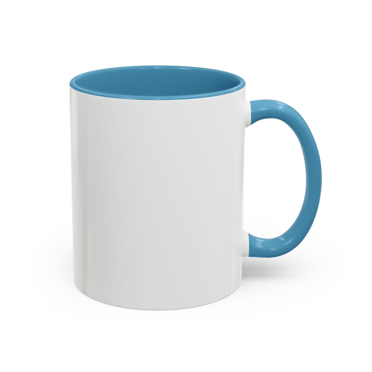 Cheerful Watercolor Raccoon Accent Coffee Mug
