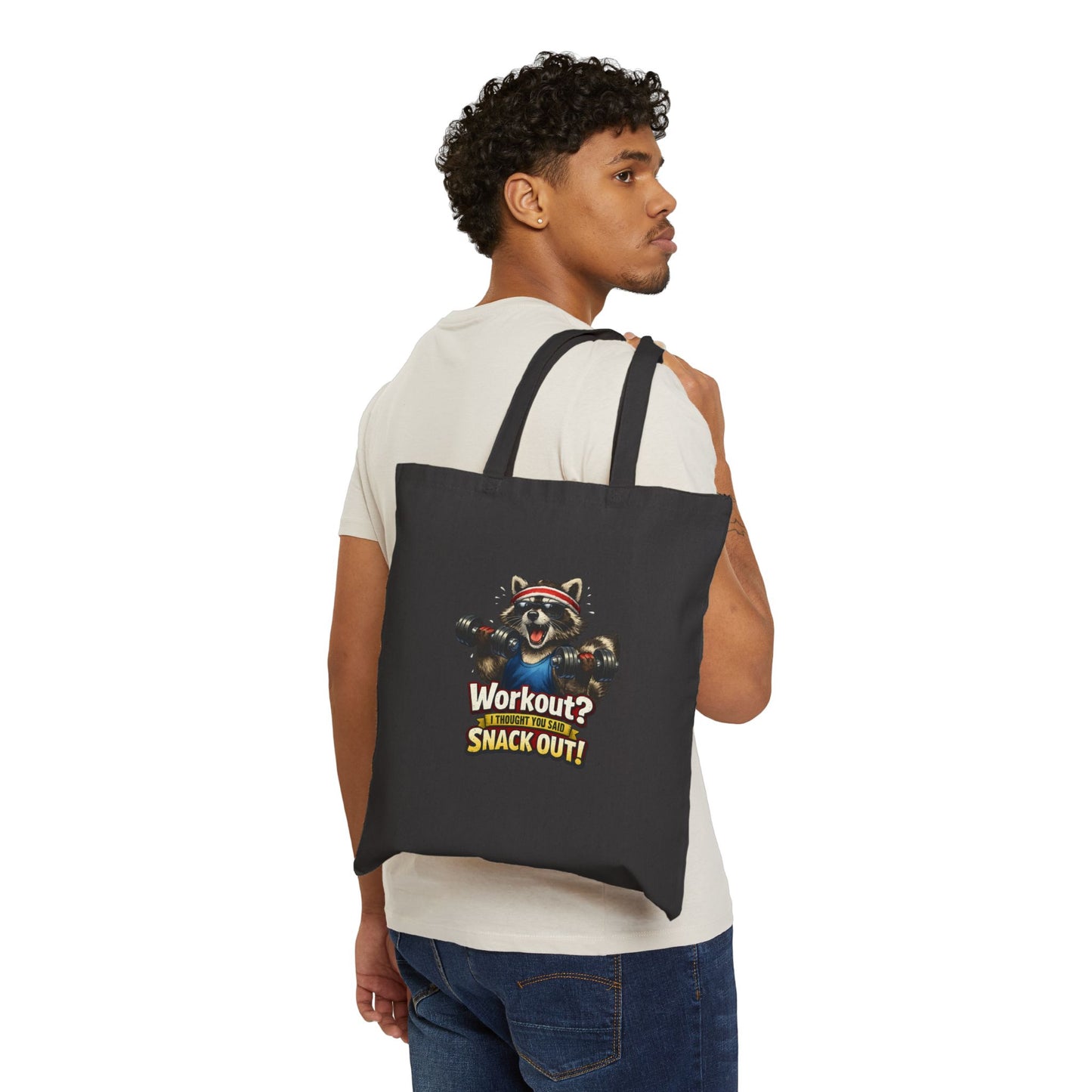 Snack Out Canvas Tote Bag