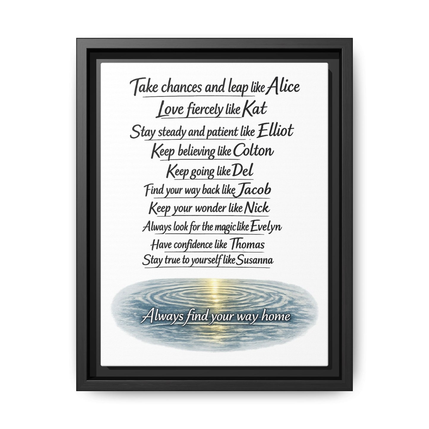 Find Your Way | Matte Canvas, Framed