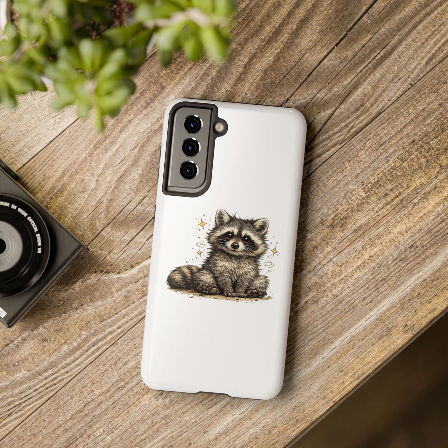 Sweet & Savage Raccoon Phone Case — Tough & Cute Protective Phone Cover