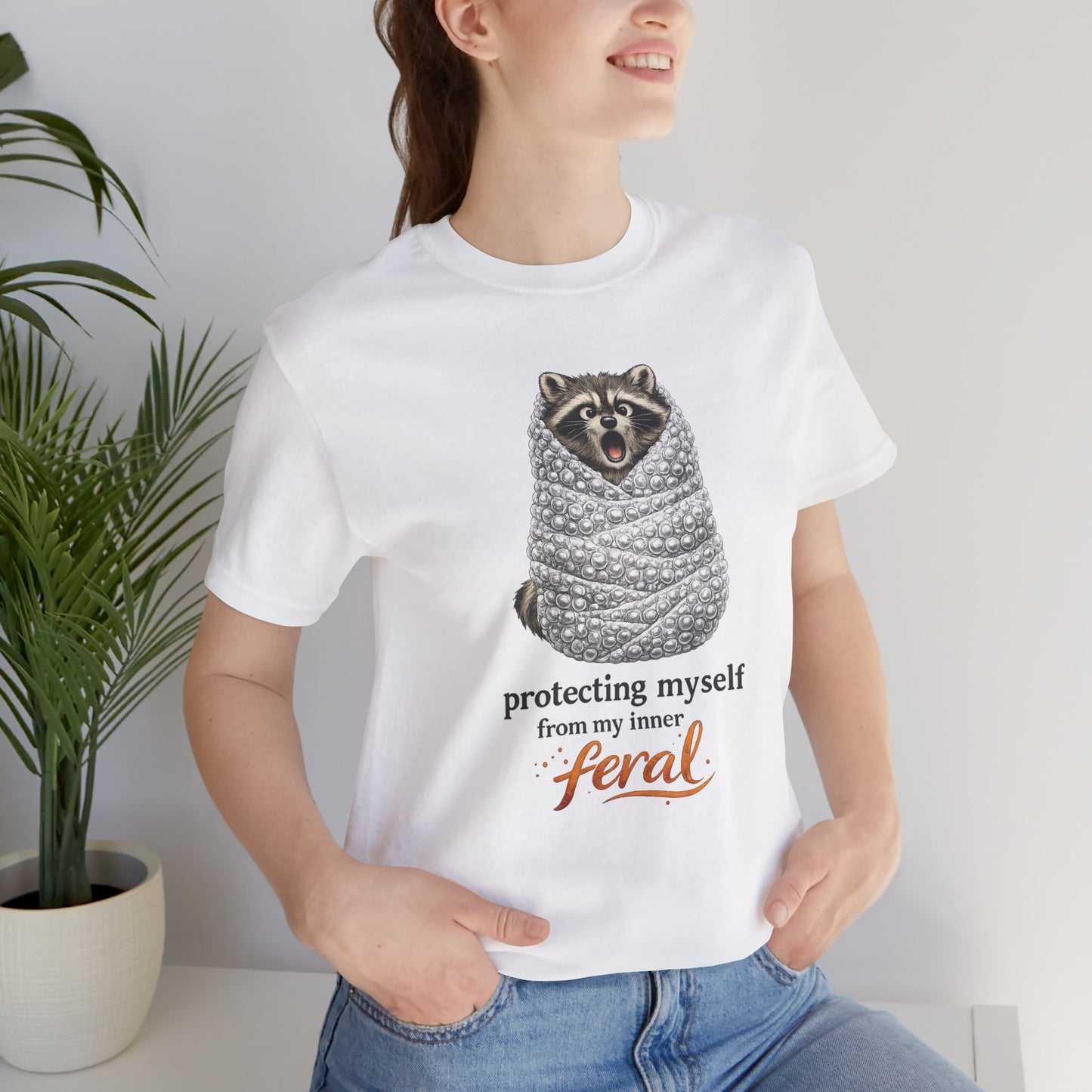 Bubble Wrapped Raccoon T-shirt