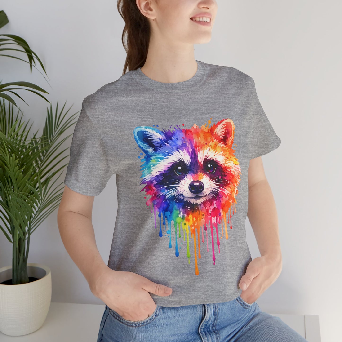Watercolor Wildlife Raccoon T-Shirt