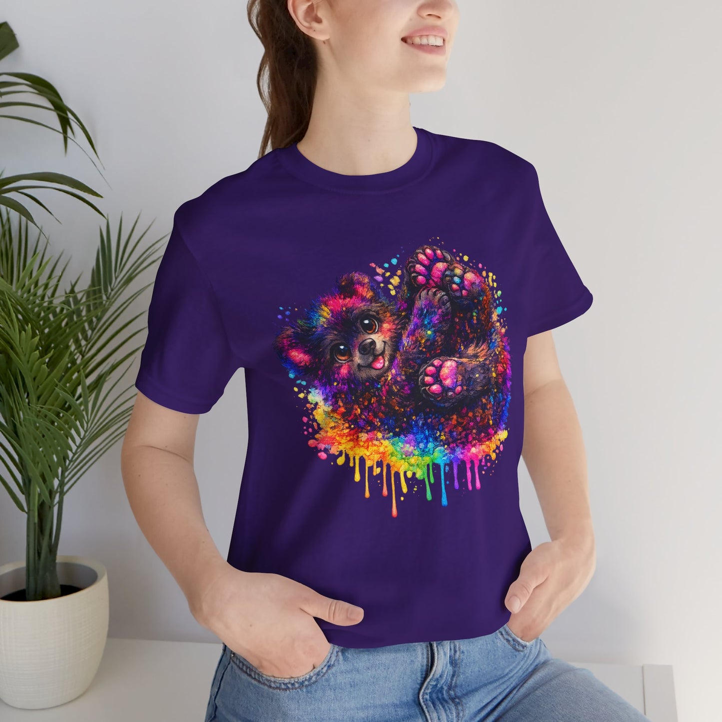 Watercolor Wildlife Bear Cub T-Shirt
