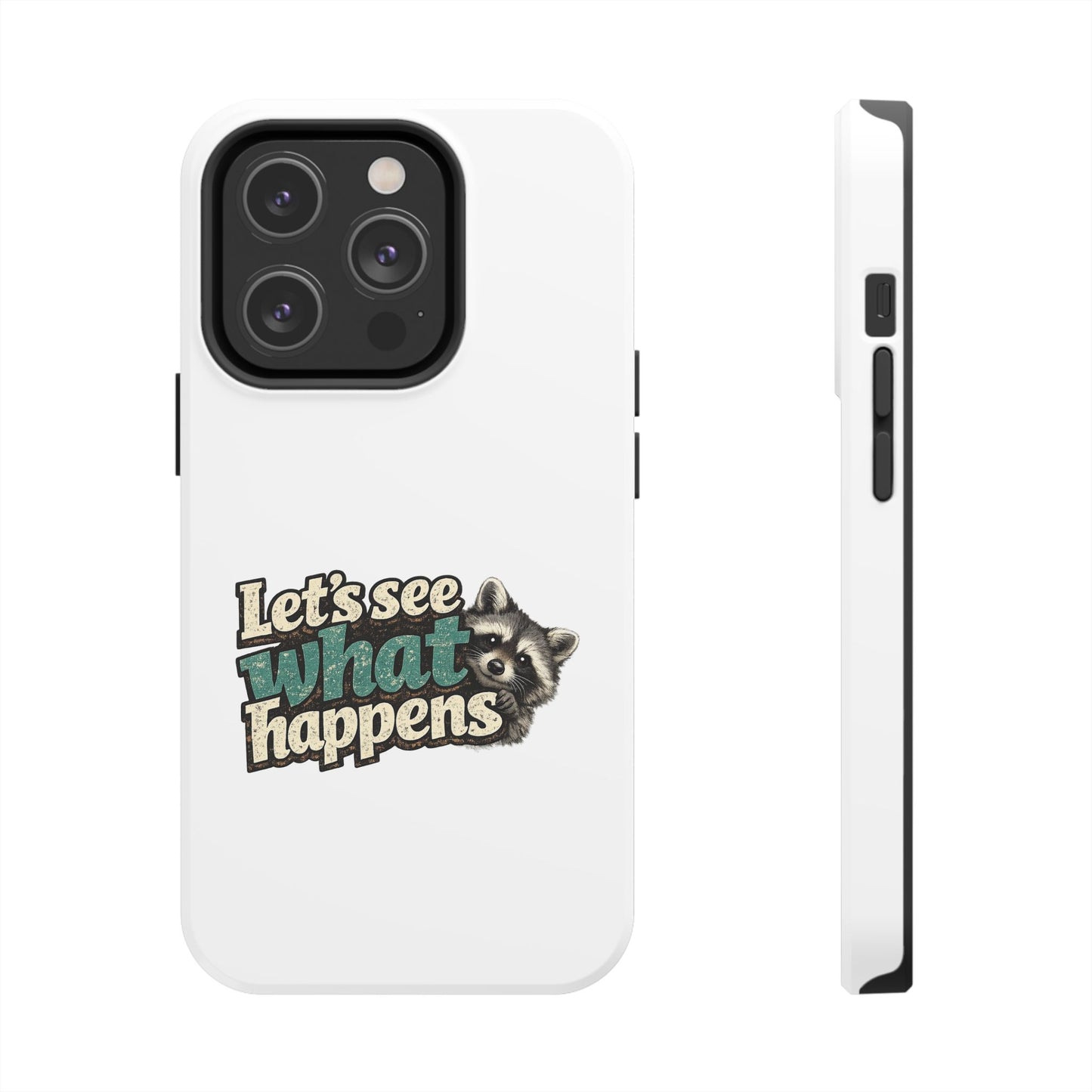 Peek & See Raccoon Phone Case — Tough & Cute Protective Phone Cover