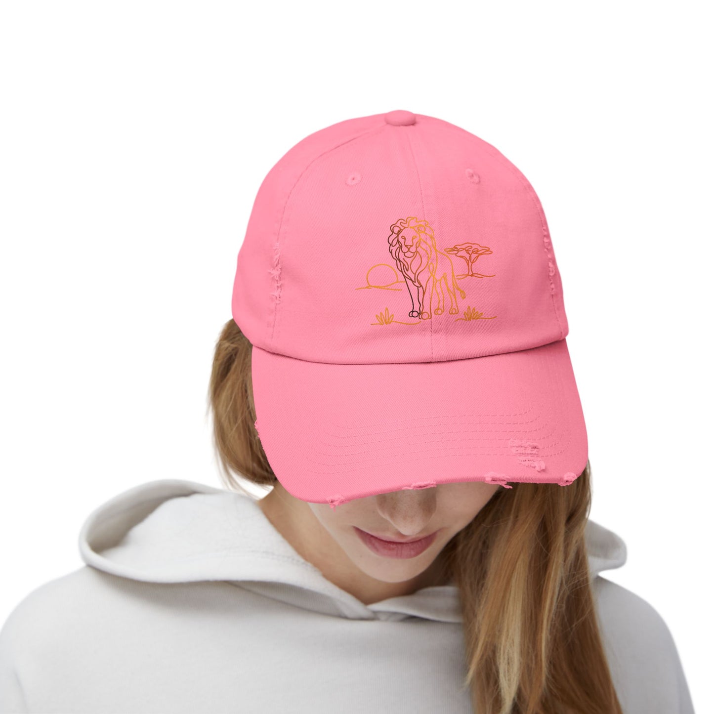 Safari Lion | Distressed Cap
