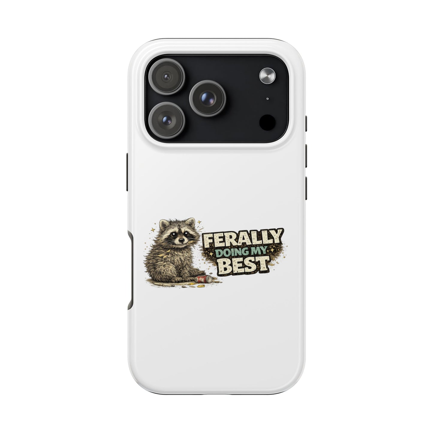 Ferally Raccoon Phone Case — Tough & Cute Protective Phone Cover