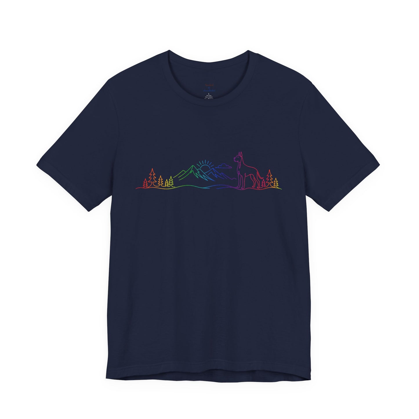 Cropped Great Dane Wild Lines T-Shirt