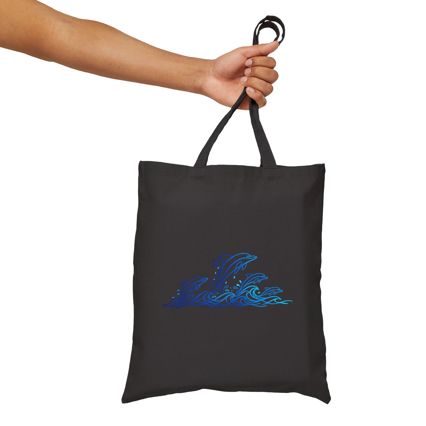 Splashing Dolphin Pod Tote Bag