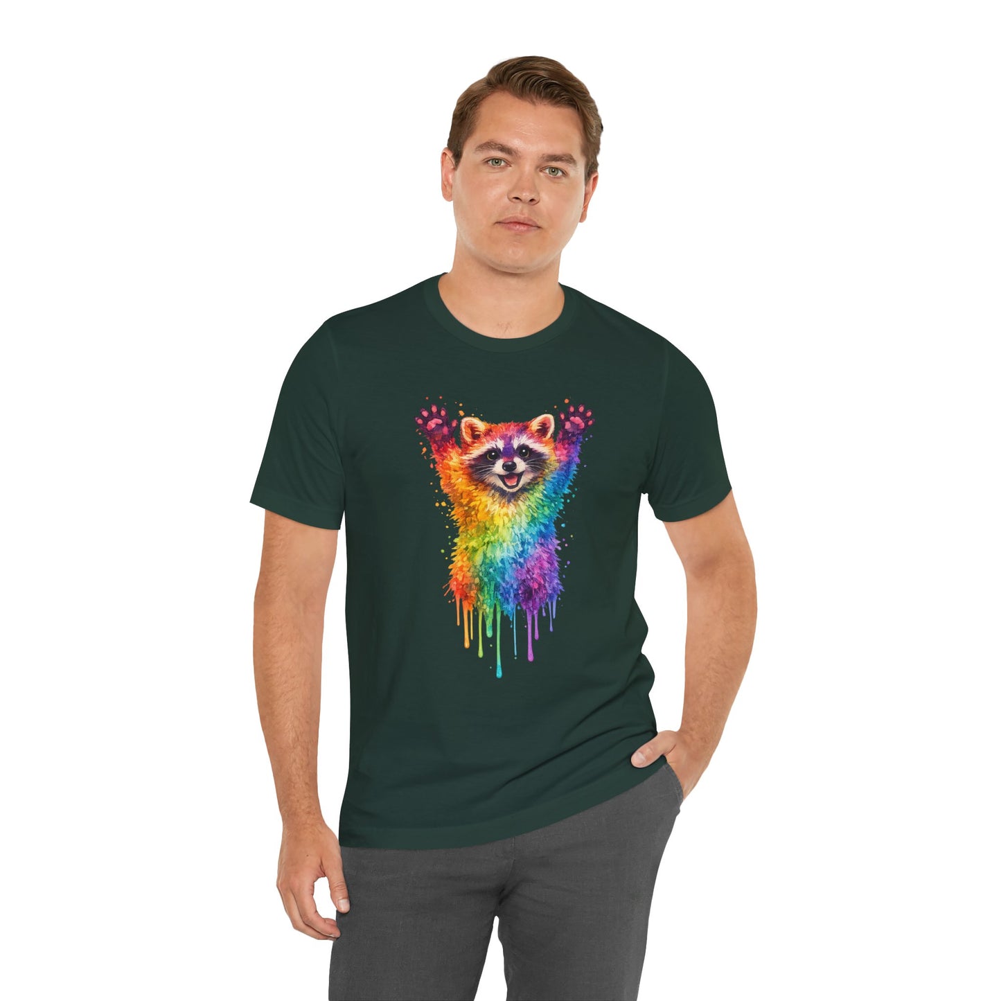 Watercolor Wildlife Raccoon T-Shirt
