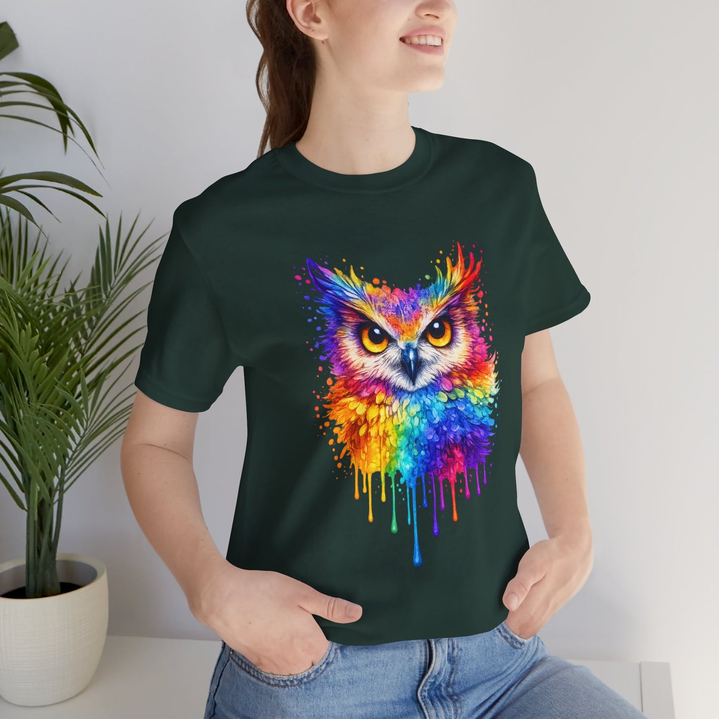 Watercolor Wildlife Owl T-Shirt