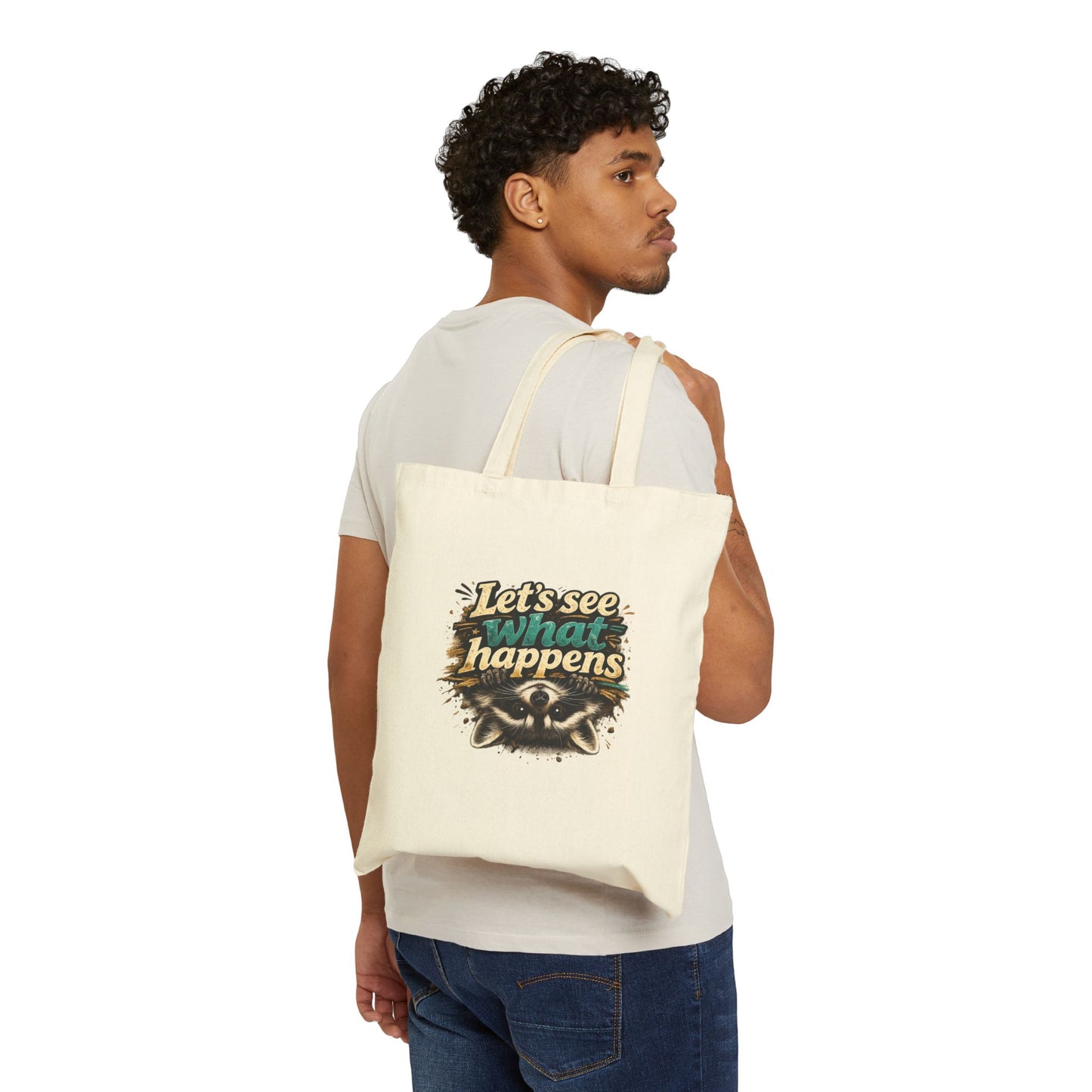 Let's See What Happens Canvas Tote Bag