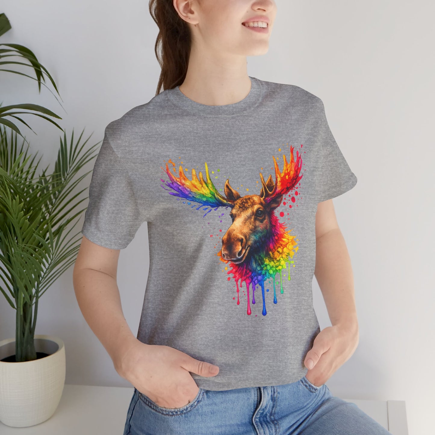Watercolor Wildlife Moose T-Shirt