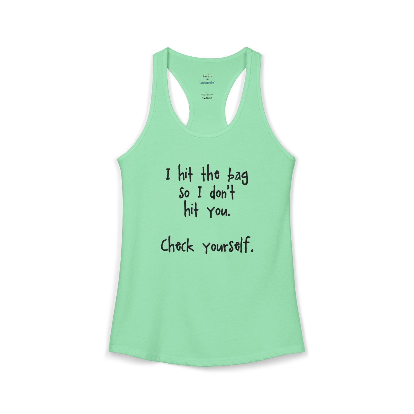 "Check Yourself" Kickboxing Racerback Tank