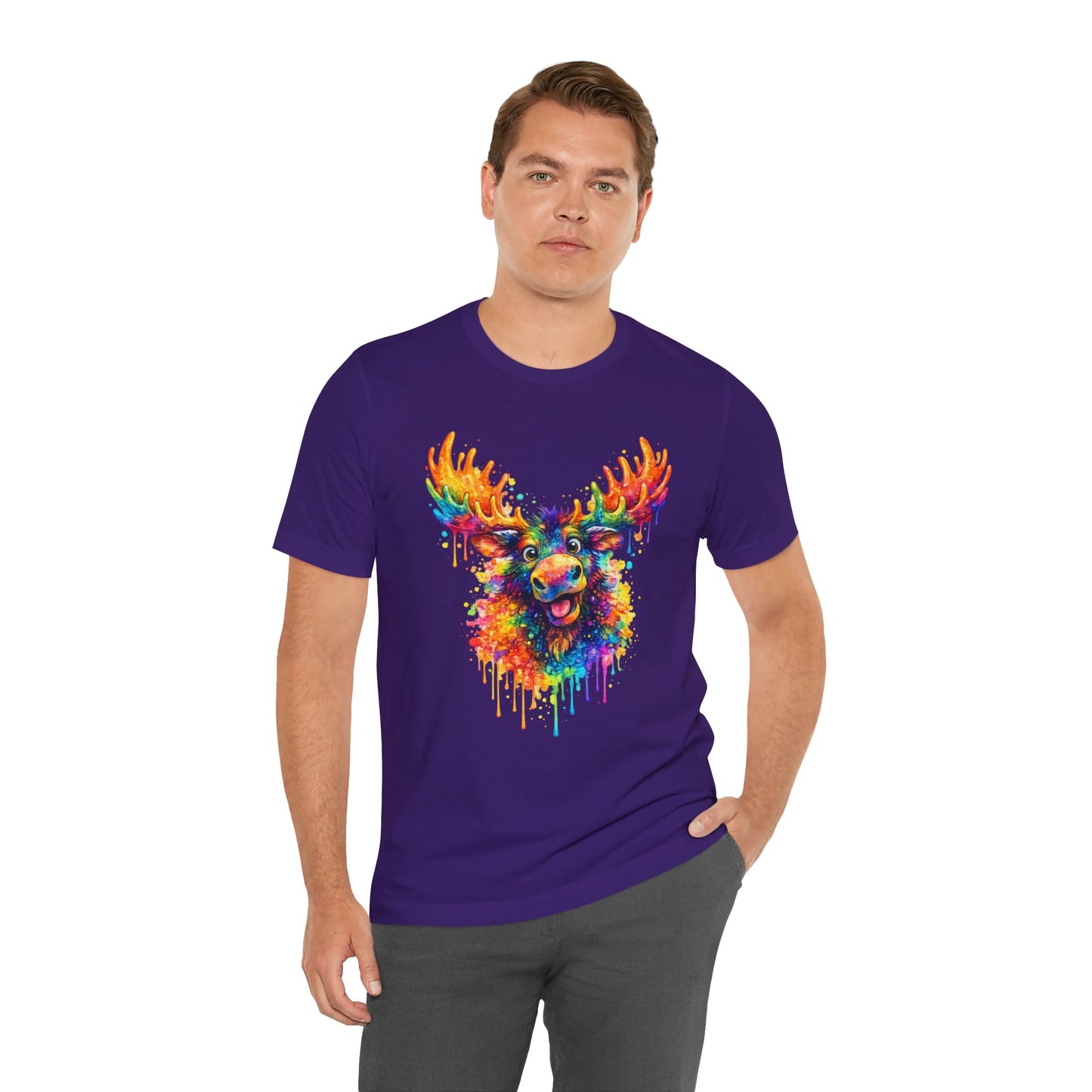 Watercolor Wildlife Moose T-Shirt