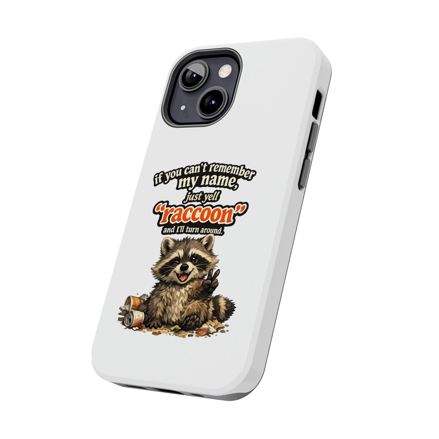 Yell Raccoon Phone Case — Tough & Cute Protective Phone Cover