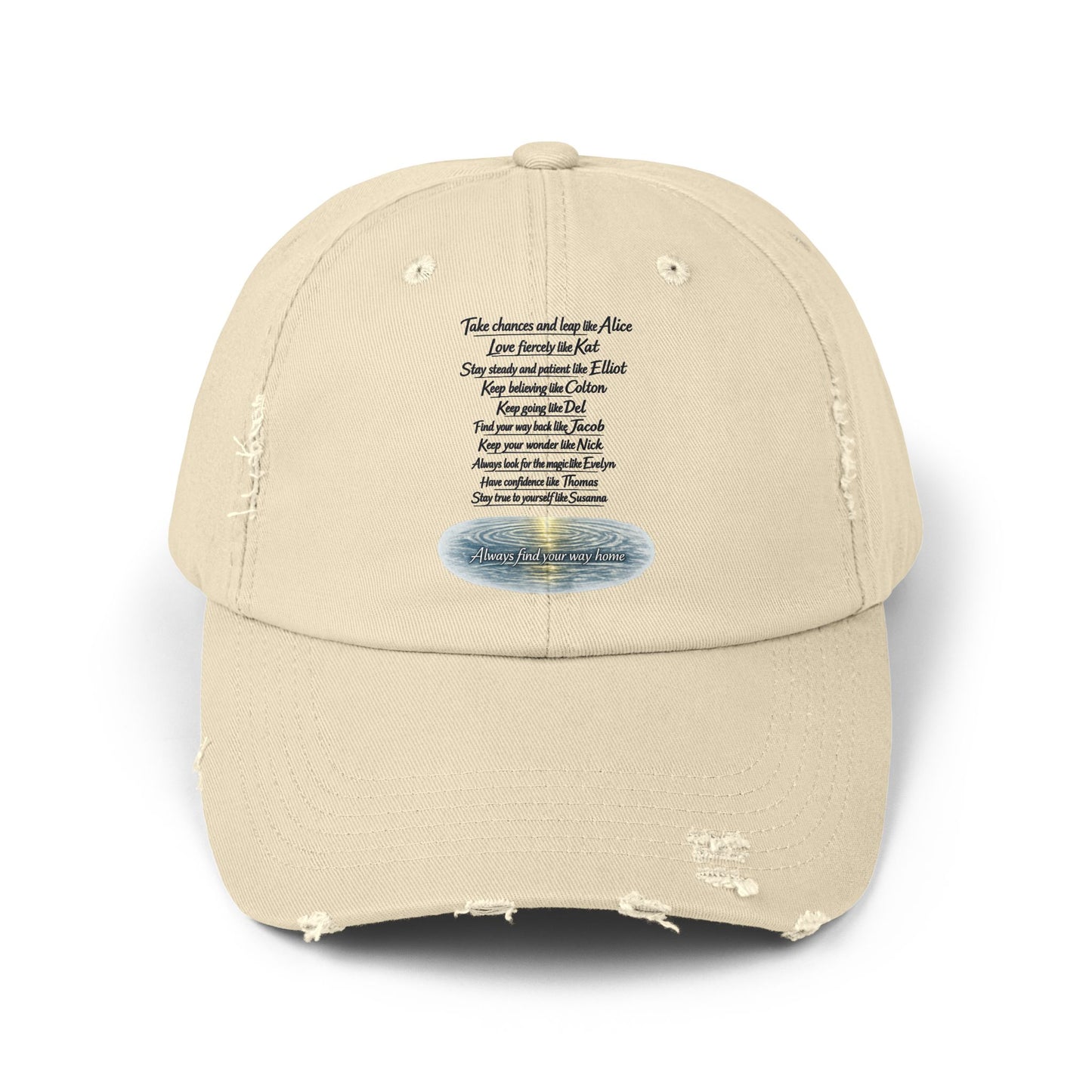 "Find Your Way" Distressed Cap