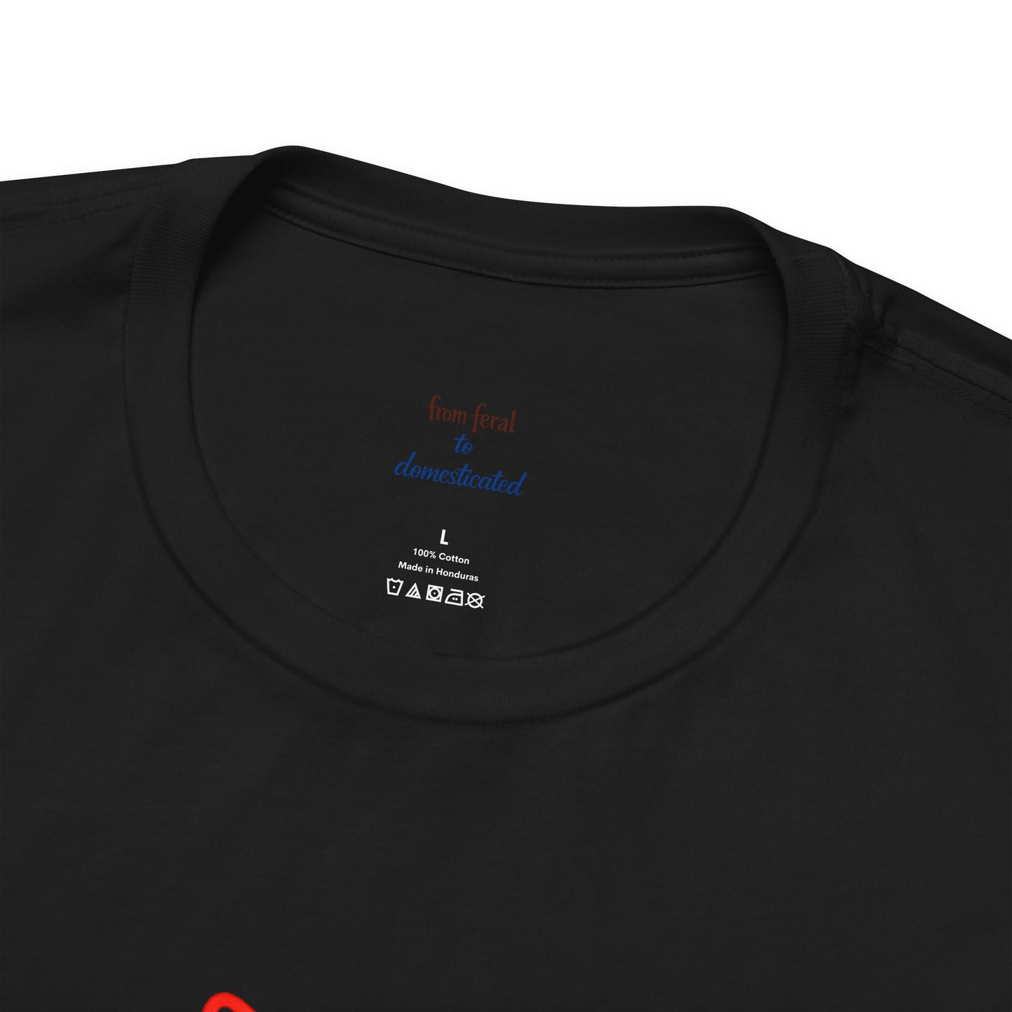 Colorful Line-Work Sitting Cat T-Shirt