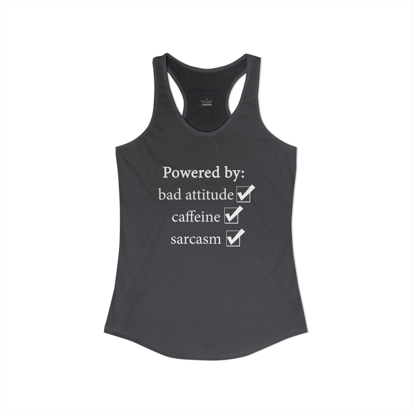 I'm Powered By Racerback Tank
