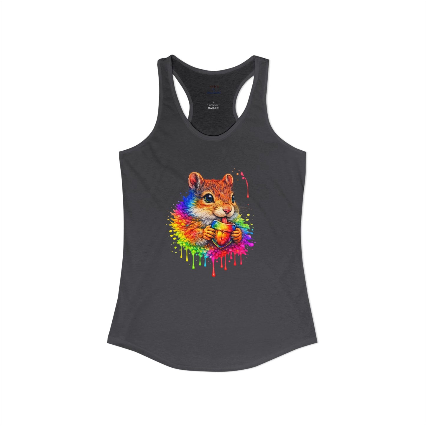 Watercolor Wildlife Squirrel Racerback Tank