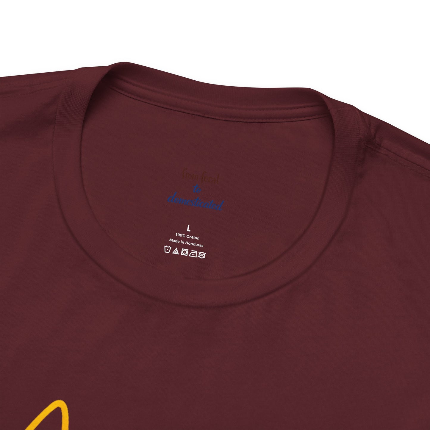Colorful Line-Work Sitting Cat T-Shirt