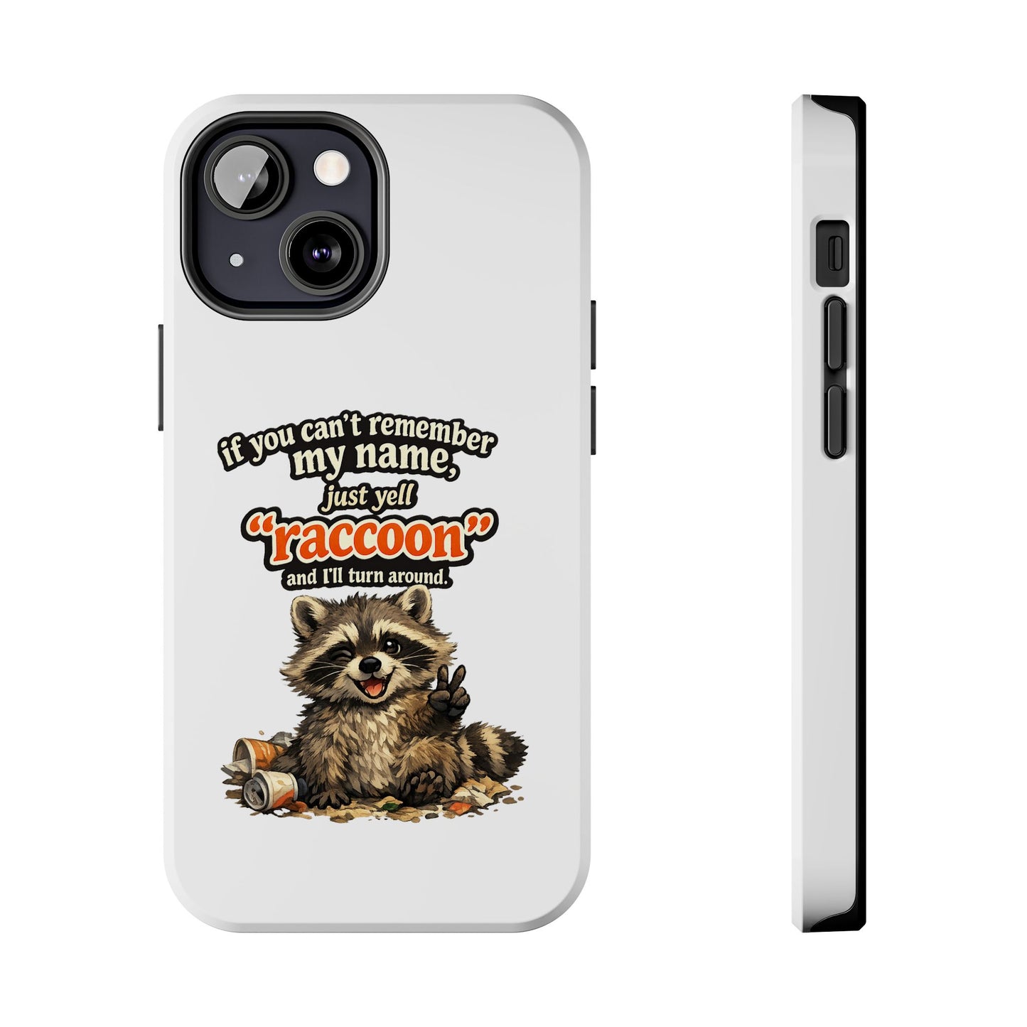 Yell Raccoon Phone Case — Tough & Cute Protective Phone Cover